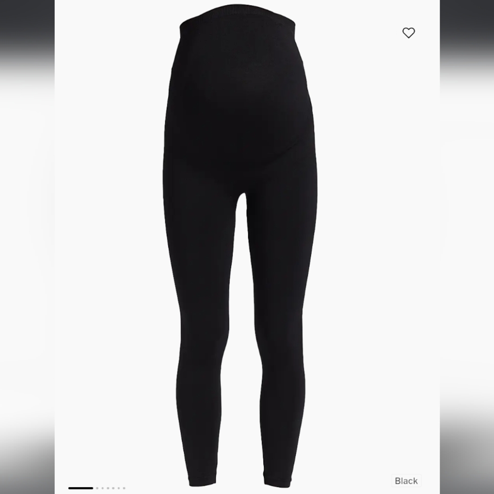 2 BLANQI Black Maternity Leggings